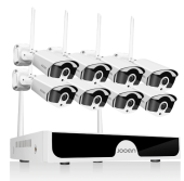 Комплект видеонаблюдения Jooan 8 каналов NVR HD 3 Мп P2P Wi Fi